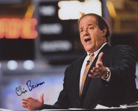 Sportscaster Chris Berman signed photo