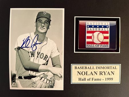 Nolan Ryan signed photo