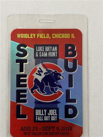 Billy Joel Fall Out Boy 2018 Backstage Pass