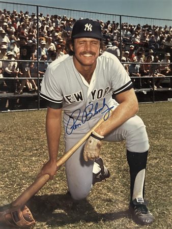 Ron Blomberg signed photo