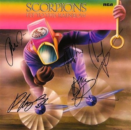 Scorpions signed "Fly To The Rainbow" album. GFA Authenticated