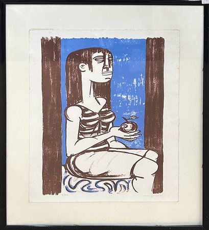 GIUSEPPE MIGNECO, "Donna con mela"