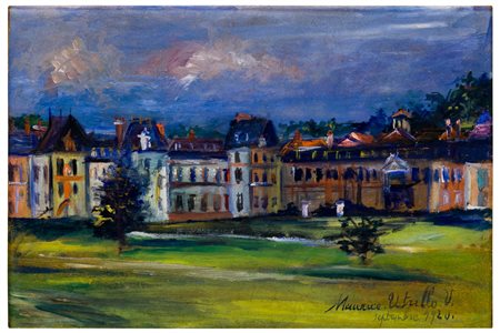 Maurice Utrillo (1883 - 1955)
Case e alberi a Parigi, 1920