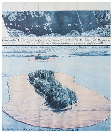 Christo Javašev (1935 - 2020), da
Surrounded Islands, Project for Biscayne Bay, Miami
