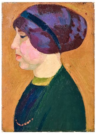 Gino Rossi (1884 - 1947)
Ritratto della moglie Bice Levi Minzi (recto); Studio per la Fanciulla del fiore (?; verso), 1907 circa