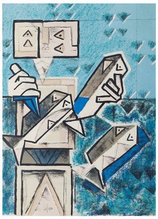 Ibrahim Kodra (1918 - 2006)
Composizione astratta