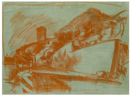 Lino Bianchi Barriviera (1906 - 1985)
Acciaroli, 1968