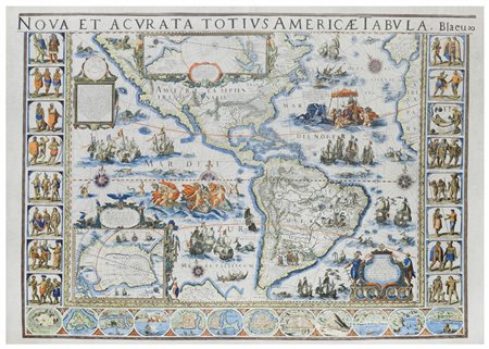 Johannes Blaeu (1596 - 1673), da
NOVA ET ACURATA TOTIVS AMERICAE TABULA. Da Blaeu