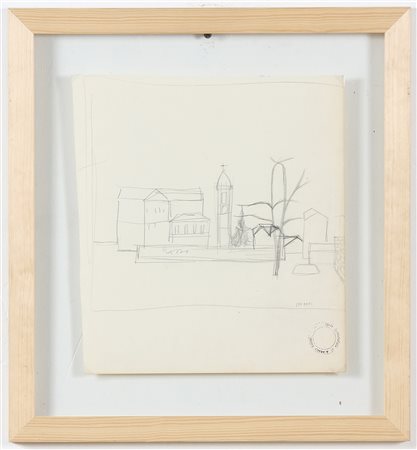 SOLDATI ATANASIO (1896 - 1953) Senza titolo. Matita su carta. Cm 26,00 x...