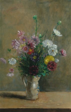 MORGANTE ALDO (n. 1922) Fiori du campo. Olio su tela. Cm 58,00 x 88,00. Firma...