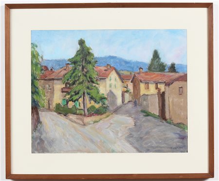 CHIARA FEDERICO (1894 - 1980) Senza titolo. Olio su tela . Cm 50,00 x 38,00....