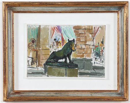 MARMA RODOLFO (1923 - 1999) Porcellino. 1970. Olio su tela . Cm 30,00 x...