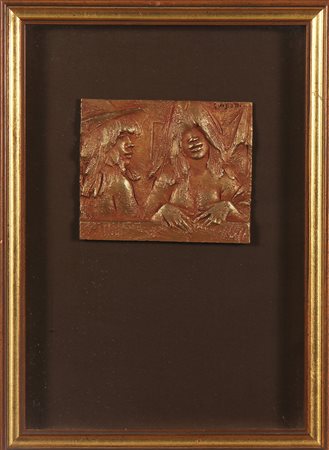 GUIDOTTI FERRUCCIO (1931 - 2012) Senza titolo. Bassorilievo in bronzo. Cm...