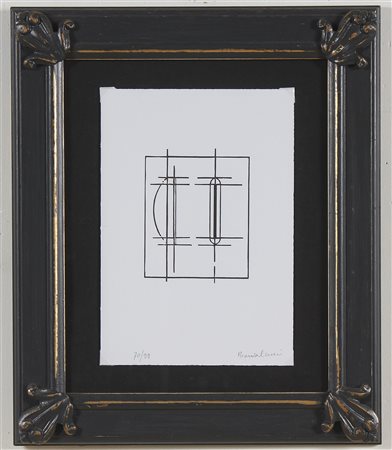 BONALUMI AGOSTINO (1935 - 2013) Senza titolo. Xilografia. Cm 16,00 x 24,50....