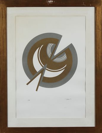 ANONIMO Senza titolo. 1970. Litografia. Cm 56,00 x 76,00. 7/24. Tiratura a...