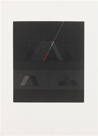 VALENTINI WALTER (n. 1928) Senza titolo. Litografia. Cm 50,00 x 70,00....