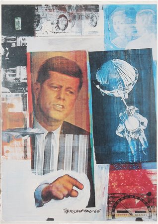 RAUSCHENBERG ROBERT (1925 - 2008) Kennedy. 1965. Serigrafia. Cm 50,00 x...