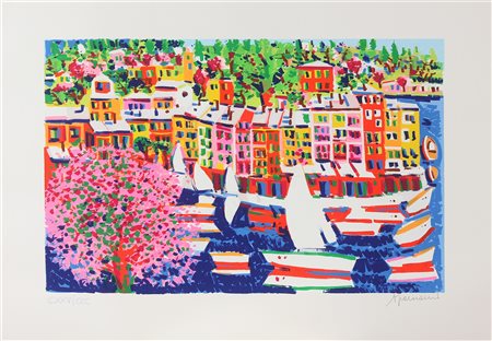 FACCINCANI ATHOS (n. 1951) Senza titolo. Litografia. Cm 100,00 x 70,00....