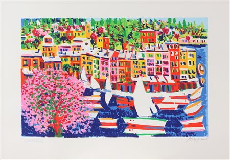 FACCINCANI ATHOS (n. 1951) Senza titolo. Litografia. Cm 100,00 x 70,00....