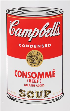 WARHOL ANDY (1928 - 1987) Campbell's soup. Serigrafia. Cm 63,00 x 100,00. Al...