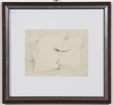 VAGO VALENTINO (n. 1931) Senza titolo. 1963. Tecnica mista su carta. Cm 17,00...