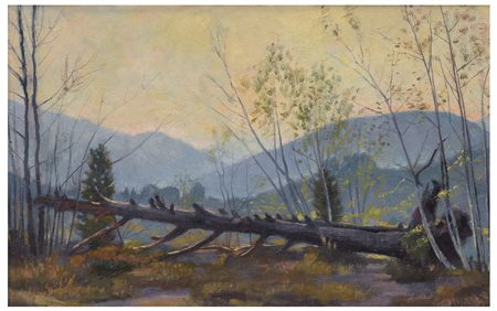 Leonardo Dudreville (1885 - 1975)
Albero abbattuto, 1948