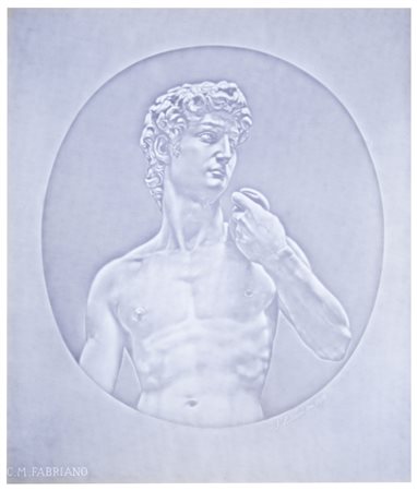 Franco Librari (II metà del XX secolo), per Cartiere Miliani, Fabriano
Il David, da Michelangelo, 1976