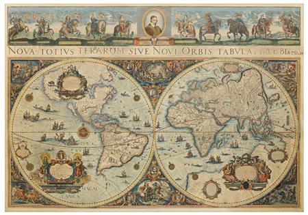 Johannes Blaeu (1596 - 1673), da
Nova totius terrarum sive novi orbis tabula, auct: G. Blaeu