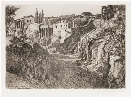 Lino Bianchi Barriviera (1906 - 1985)
Pompei. Scavo della necropoli sotto le mura occidentali, 1957