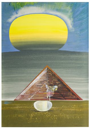 Luigi Rincicotti (1941 - 2024)
Uccello con piramide, 1984