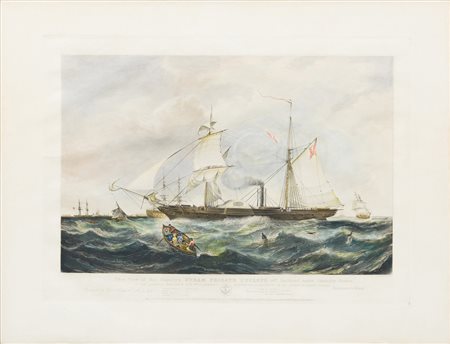 Henry A. Paprill (1816 - 1903), da Knell
Her Majesty's steam frigate Cyclops off Spithead. Edizione Ackermann