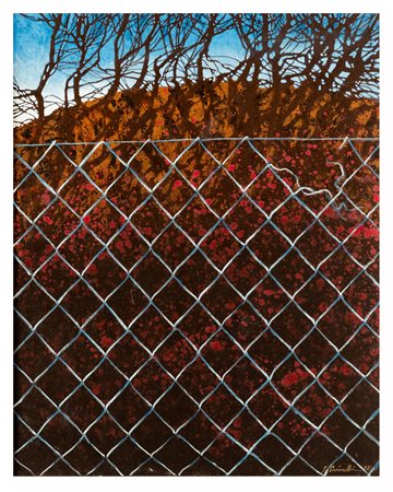 Giuliano Crivelli (1935 - 2021)
Alba di Novembre al di là della rete, 1975