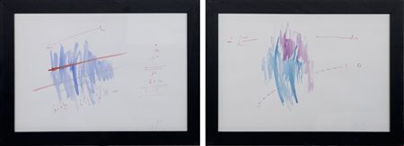 Alex Caminiti, Punto di rottura, Dittico, Tecnica mista su carta 35x50 cm...