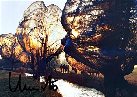 Christo, Performance, Cartolina firmata a mano, 15,5x10,5 cm