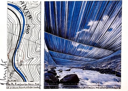 Christo, Performance, Cartolina firmata a mano, 15,5x10,5 cm