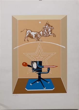 Sergio Sarri, Senza Titolo, Serigrafia su carta, 70x50 cm, Ed. 105/125