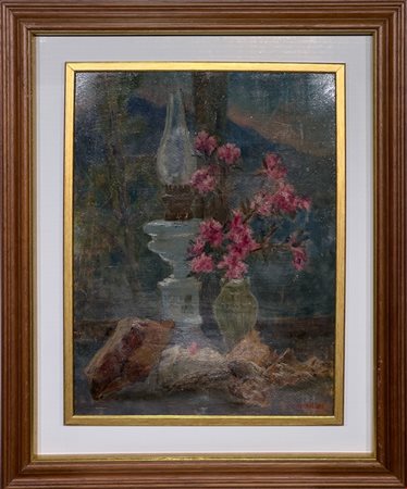 Alfio Paolo Graziani, Natura morta, Primi anni del Novecento, Olio su...
