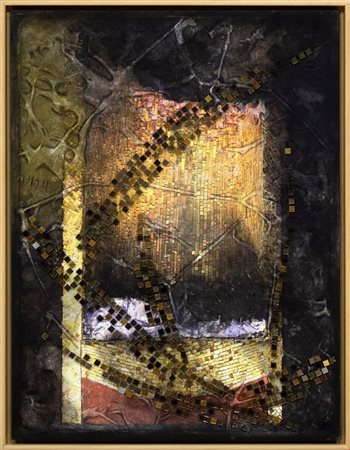 Patrizia Dalla Valle, Oltre 17, 2015, Tecnica mista su tela, 85x65 cm,...