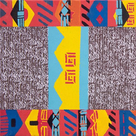 Fabrizio Tedeschi, Spirit of Pompei, 2010, Tecnica mista su tela, 40x40 cm,...