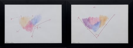 Alex Caminiti , Punto di rottura, Dittico, Tecnica mista su carta 35x50 cm...