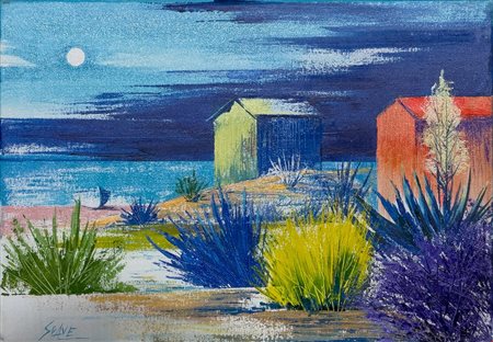 Mario Soave, Lunare, Olio su tela, 35x50 cm