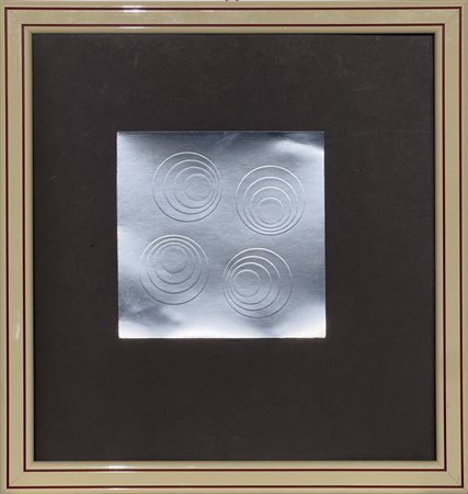 Francisco Sobrino, Senza Titolo, 1965, Calcografia su carta, 15x15 cm