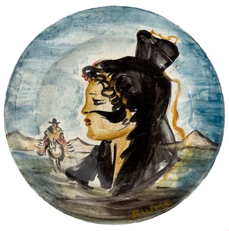 Salvatore Fiume, Omaggio al Messico, anni Novanta, Ceramica Policroma, 52x52 cm