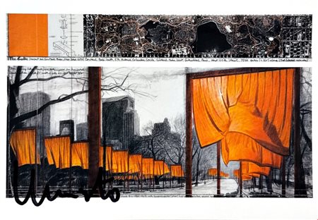 Christo, Performance, Cartolina firmata a mano, 15,5x10,5 cm