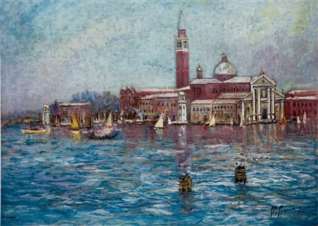 Giovan Francesco Gonzaga, Venezia, 2005, Serigrafia materica su tela, 60x80 cm,