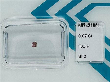 DIAMANTE NATURAL POLISHED ROSA ARANCIATO 0,07 CT SI2 – AM20705-28C