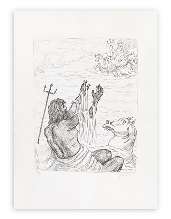 GIORGIO DE CHIRICO (1888-1978) - Nettuno, 1973