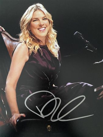 Jazz singer Diana Krall signed photo