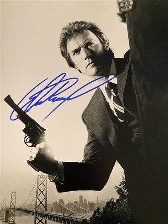 Dirty Harry Clint Eastwood signed photo