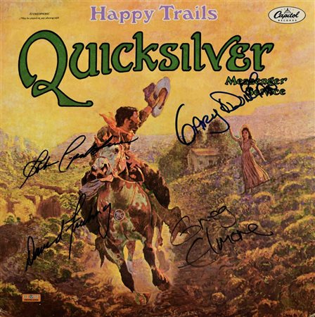 Quicksilver Happy Trails signed album